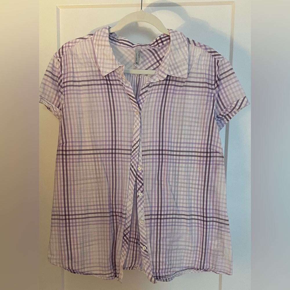 Plaid camp shirt